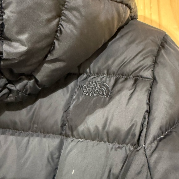 North Face Metropolis Parka Womens Small Black 550 Down Hooded Quilted Puffer - Picture 7 of 15